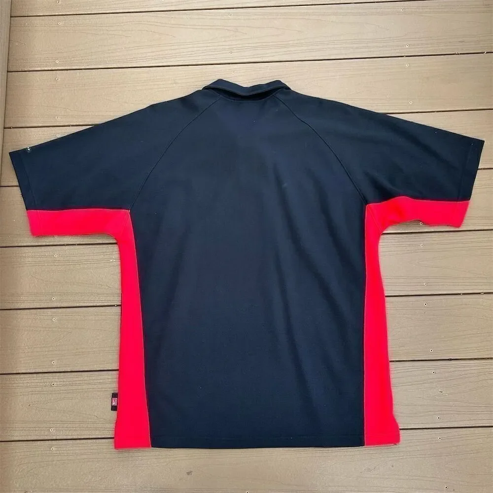 Vintage Nike Texas Tech Red Raiders Men's Black Dri-FIT Polo Shirt‎ Size L